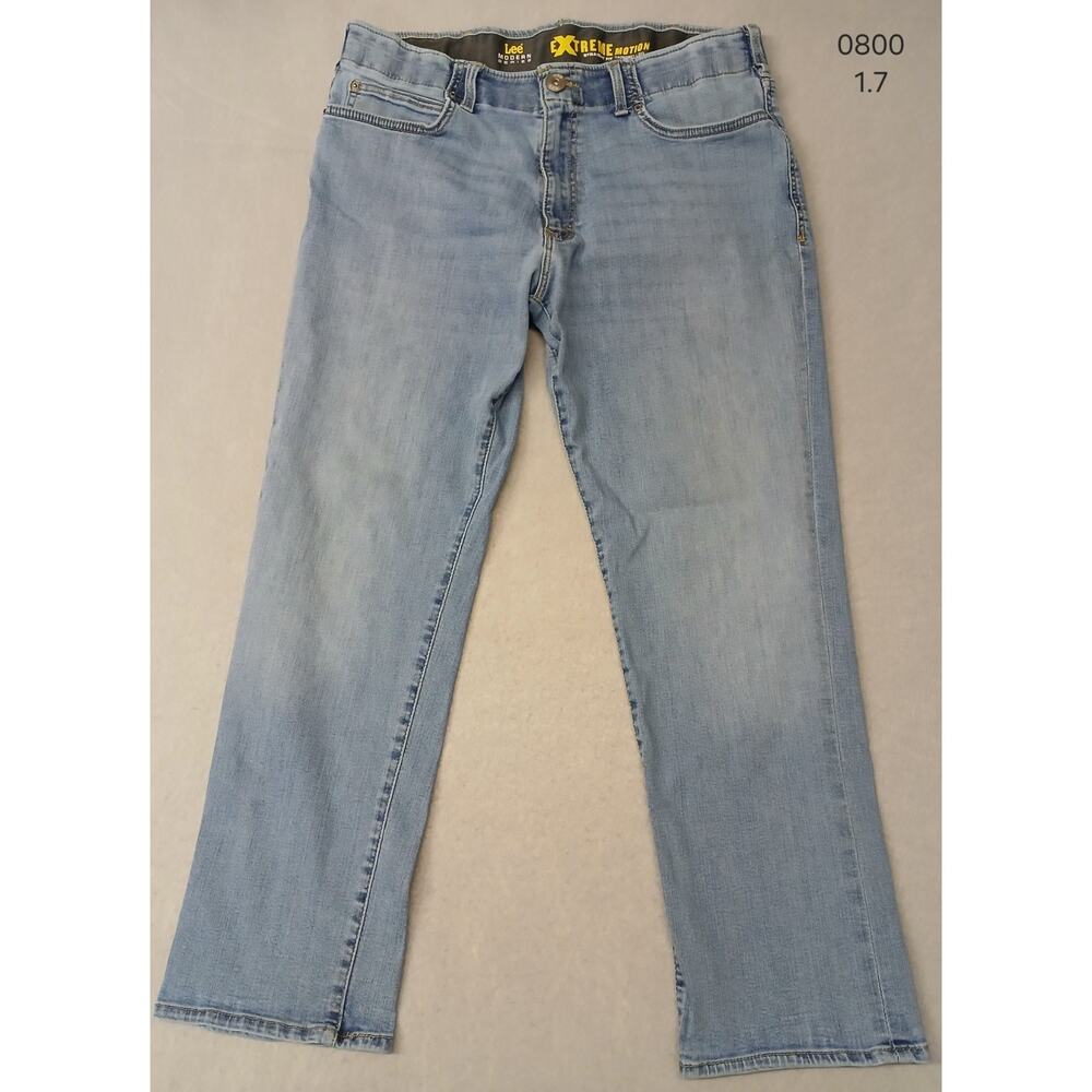 Lee Modern Series (32x30) Men's Straight Fit Tapered Leg Blue Denim Jeans